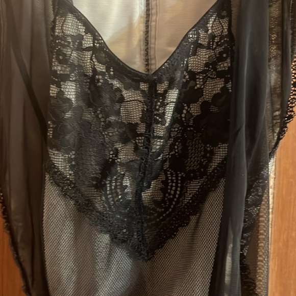 VICTORIAS SECRET BLACK LACE LINGERIE SIZE 36C NWOT - Picture 6 of 7